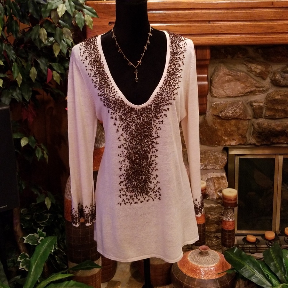 Moda International Knit Tunic Sweater/Top